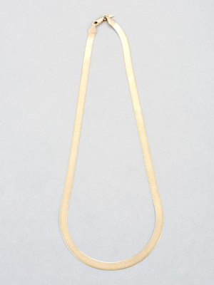 Xl Herringbone Necklace Vermeil