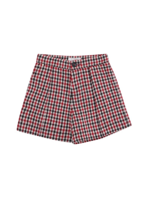 Chloé Kids Checked Shorts