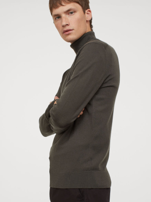 Merino Wool Turtleneck Sweater