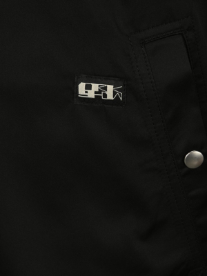 Rick Owens Drkshdw Logo Patch Snap-button Jacket