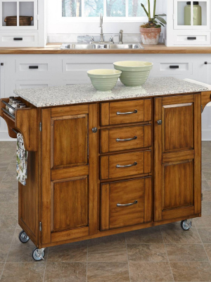 Kitchen Carts And Islands With Granite Top Gray - Home Styles