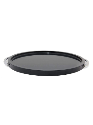 Jet Black 12" Marble Place Tray
