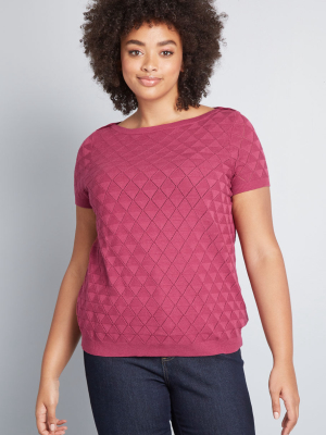 Enhanced Experience Short Sleeve Sweater