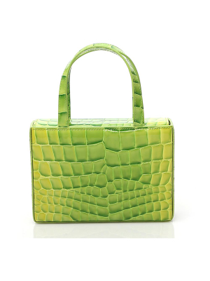 Amina Muaddi Amina Giorgia Embossed Tote Bag