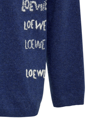 Loewe Logo Embroidered Knit Sweater