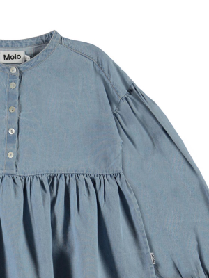 Molo Girl Raluca Shirt Summer Wash Indigo