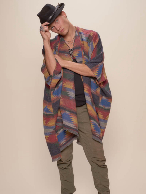 Dire Wolf Fabric Poncho | Men's