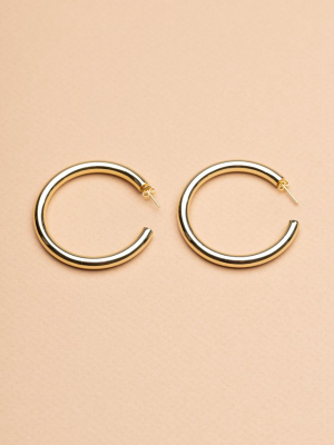 2" Perfect Hoops (14k Gold)