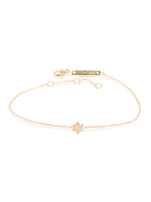 14k Itty Bitty Star Of David Bracelet