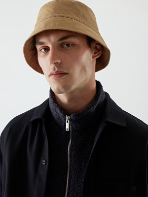 Topstitched Bucket Hat