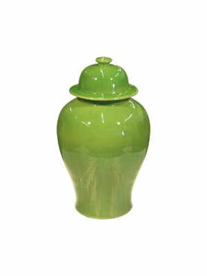 Lime Green Temple Jar