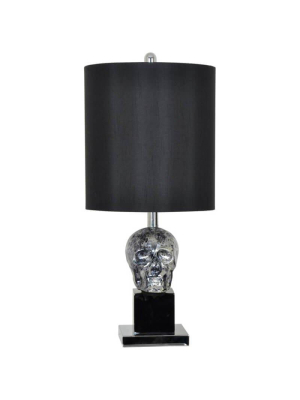 Black Skull Table Lamp