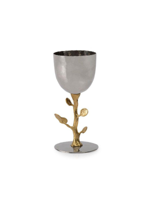 Botanical Leaf Gold Kiddush Cup