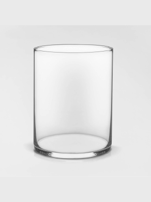 8" X 6.1" Wide Cylinder Glass Vase Clear - Threshold™