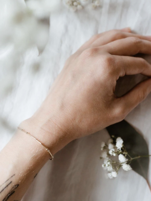 Morse Code Sentiment Bracelet - Silver