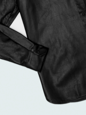 Nelson Shirt | Black Leather