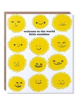 Welcome Sunshine Baby Card