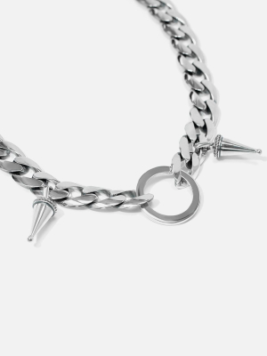 John Elliott X M.a.r.s Cuban Charm Necklace / Silver