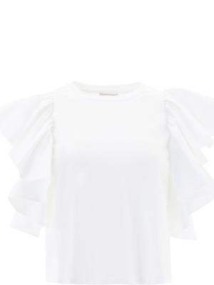 Alexander Mcqueen Ruffled Sleeve Blouse