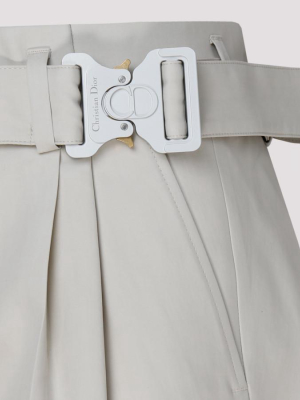 Dior Homme Clasp Belted Trousers