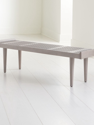 Tate Stone Slatted Bench