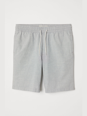 Knee-length Cotton Shorts