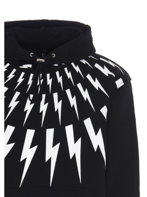 Neil Barrett Thunderbolt Print Hoodie