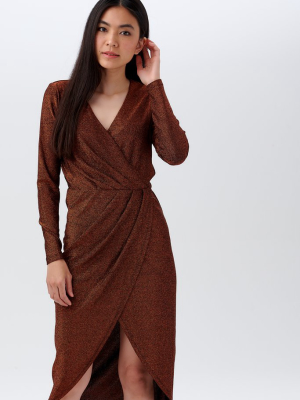 Duana Sparkle Wrap Dress