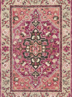 Zharah Rug In Raspberry & Taupe By Loloi