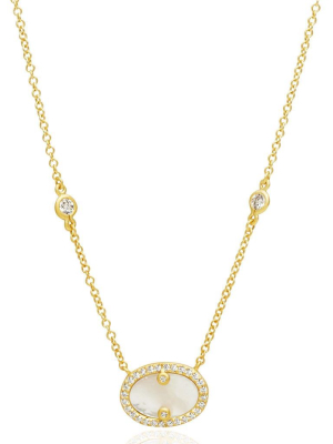 Hint Of Sparkle Gold Pendant Necklace