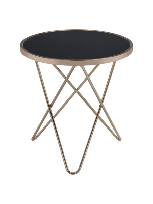 End Table Black Champagne - Acme Furniture