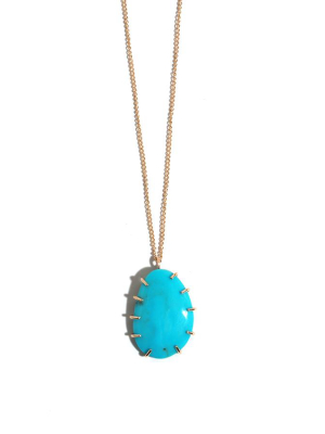 Prong Set Nacozari Turquoise Necklace