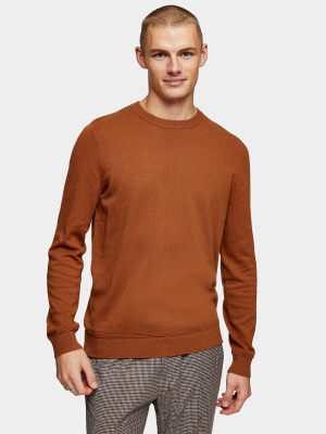 Considered Camel Twist Knitted Sweater