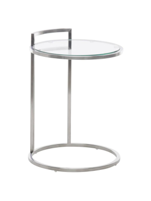 Nuevo Lily Side Table - Silver