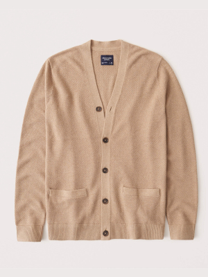 Cotton-cashmere Lightweight Cardigan