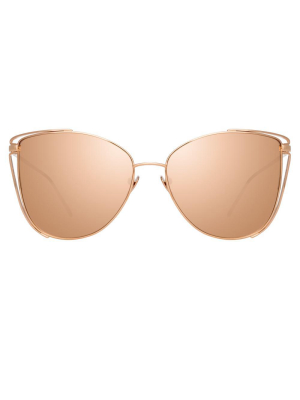 Linda Farrow Amina C3 Cat Eye Sunglasses