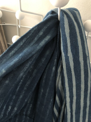 Indigo Stripe Throw