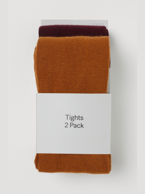 2-pack Fine-knit Tights