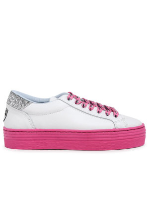 Chiara Ferragni Logo Embroidered Sneakers