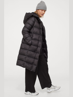 Lightweight Hooded Down Coat