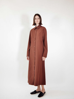 Terra Cotta Shirt Dress