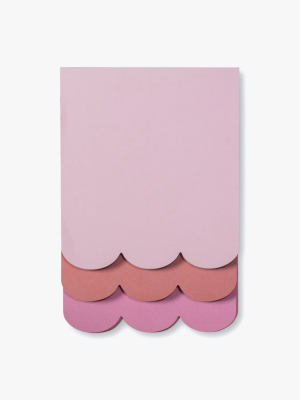 Scallop Stacked Notepad