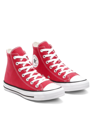 Converse Chuck Taylor All Star Hi Sneakers In Red