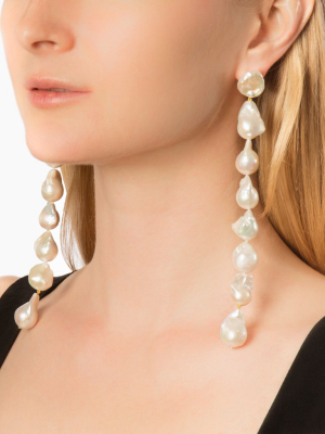 Pearl Lariat Earrings