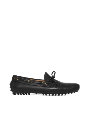 Car Shoe Lace-detailed Loafers
