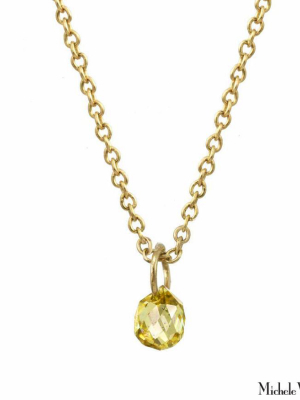 Gold Yellow Sapphire Constellation Necklace