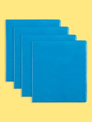 1 Inch Binder, 4 Pack - Blue