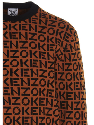 Kenzo Logo Motif Crewneck Sweater