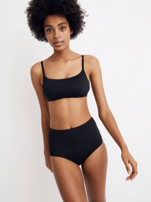 Madewell Second Wave Retro High-waisted Bikini Bottom