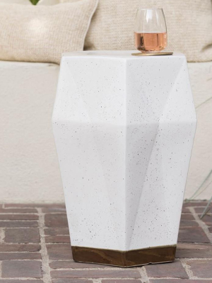 Made Goods Shelby Indoor/outdoor Stool - White